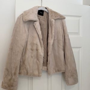Theory faux fur jacket